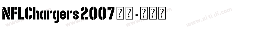 NFLChargers2007字体字体转换