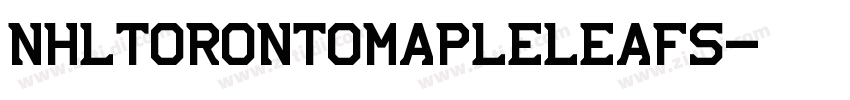 NHLTorontoMapleLeafs字体转换