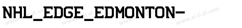 NHL_Edge_Edmonton字体转换