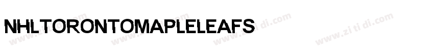 NHLTorontoMapleLeafs字体转换