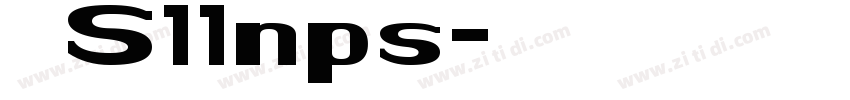 方正S11nps字体转换