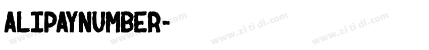 AlipayNumber字体转换