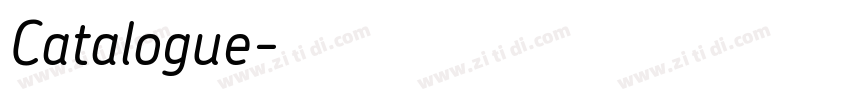 Catalogue字体转换