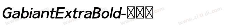 GabiantExtraBold字体转换 GabiantExtraBold字体转换
