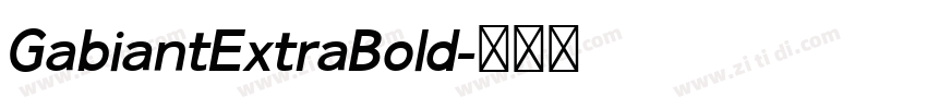 GabiantExtraBold字体转换 GabiantExtraBold字体转换