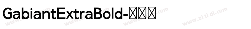 GabiantExtraBold字体转换 GabiantExtraBold字体转换