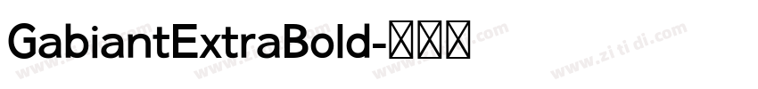 GabiantExtraBold字体转换 GabiantExtraBold字体转换