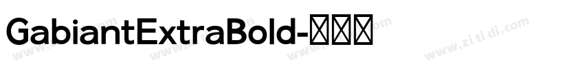 GabiantExtraBold字体转换 GabiantExtraBold字体转换
