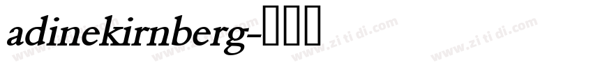 adinekirnberg字体转换