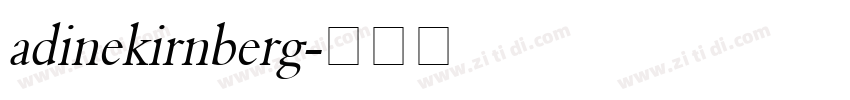 adinekirnberg字体转换