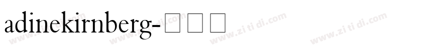 adinekirnberg字体转换