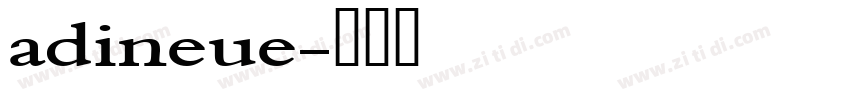 adineue字体转换