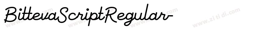 BittevaScriptRegular字体转换 BittevaScriptRegular字体转换