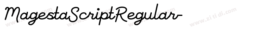 MagestaScriptRegular字体转换