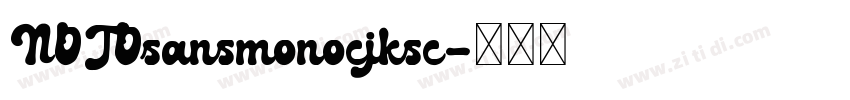 NOTOsansmonocjksc字体转换