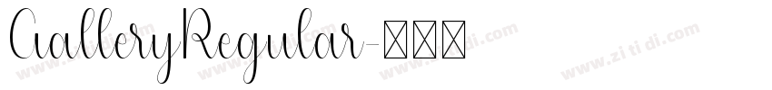GalleryRegular字体转换 GalleryRegular字体转换