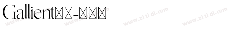Gallient字体字体转换