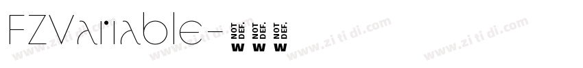 FZVariable字体转换 FZVariable字体转换