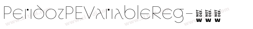 PeridotPEVariableReg字体转换