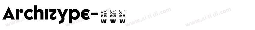 Architype字体转换 Architype字体转换