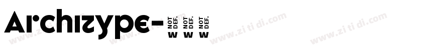 Architype字体转换 Architype字体转换