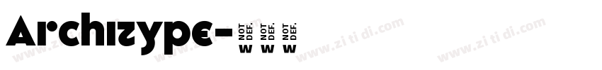 Architype字体转换 Architype字体转换