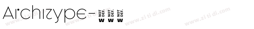 Architype字体转换 Architype字体转换