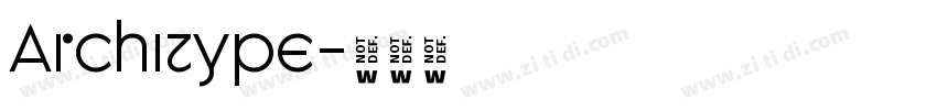 Architype字体转换 Architype字体转换