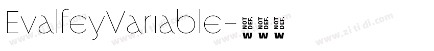 EvalfeyVariable字体转换 EvalfeyVariable字体转换