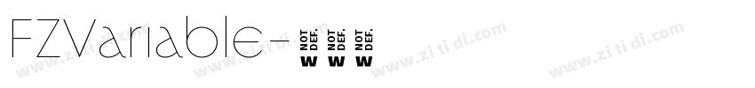 FZVariable字体转换 FZVariable字体转换
