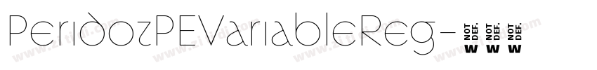 PeridotPEVariableReg字体转换