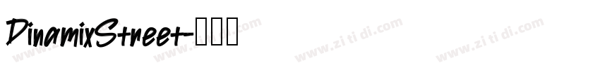DinamixStreet字体转换