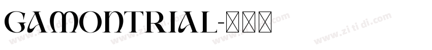 GamonTrial字体转换 GamonTrial字体转换