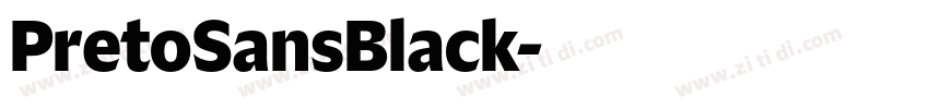 PretoSansBlack字体转换