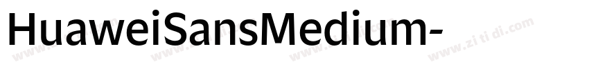 HuaweiSansMedium字体转换