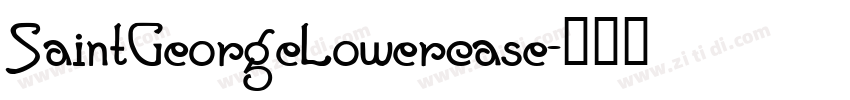 SaintGeorgeLowercase字体转换 SaintGeorgeLowercase字体转换