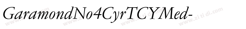 GaramondNo4CyrTCYMed字体转换 GaramondNo4CyrTCYMed字体转换