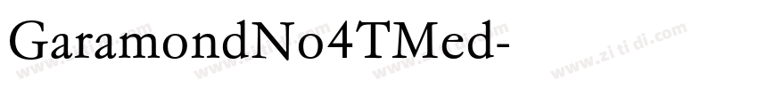 GaramondNo4TMed字体转换