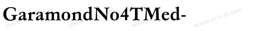 GaramondNo4TMed字体转换