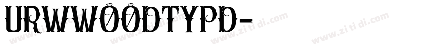 URWWoodTypD字体转换