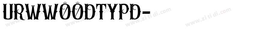 URWWoodTypD字体转换