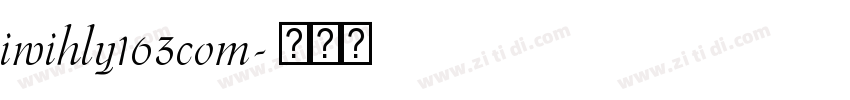 iwihly163com字体转换