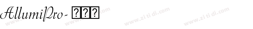 AllumiPro字体转换