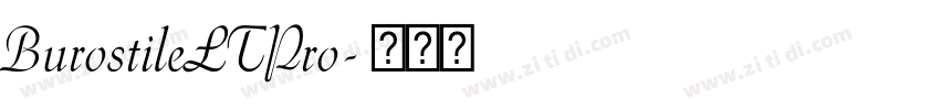 BurostileLTPro字体转换
