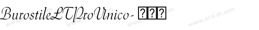 BurostileLTProUnico字体转换