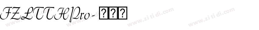 FZLTTHPro字体转换