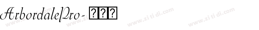 ArbordalePro字体转换
