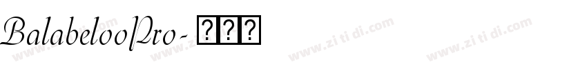 BalabelooPro字体转换