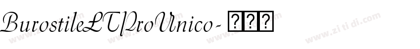 BurostileLTProUnico字体转换