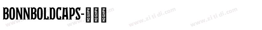 BonnBoldCaps字体转换